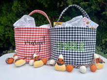 Load image into Gallery viewer, Gingham Halloween Basket
