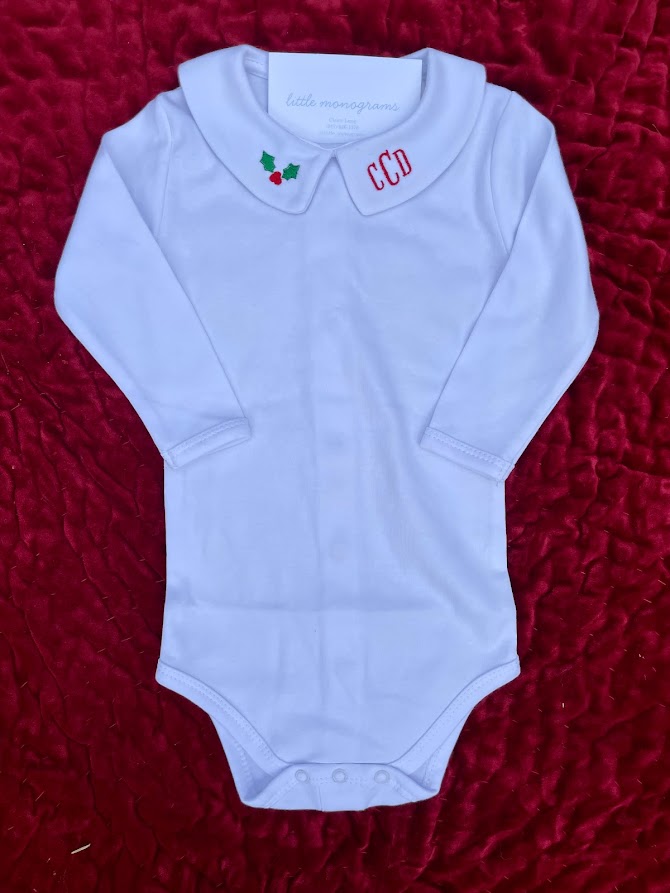 Long Sleeve Peter Pan Collar Bodysuit - Baby Boy