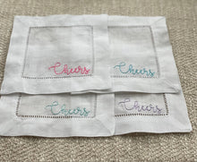 Load image into Gallery viewer, Linen Cocktail Napkins - Set of 4
